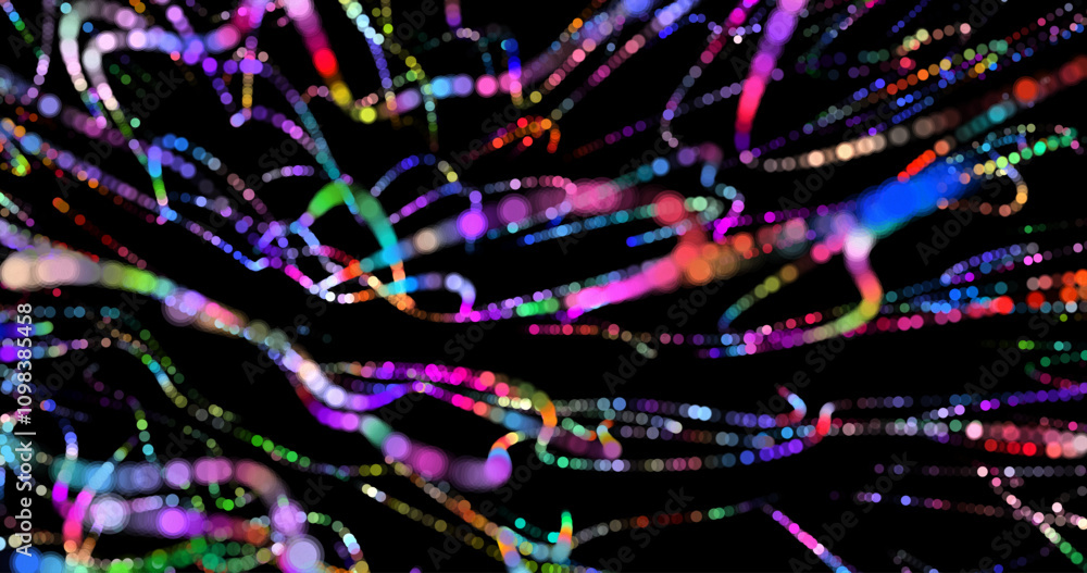 Poster wave pattern vector. 3d glowing abstract digital particles background. technology concept. abstract 