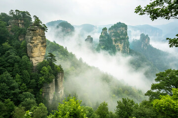 Fog in nature, Fog in cities, Fog in villages for 