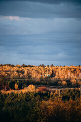 Landscape of autumn nature.