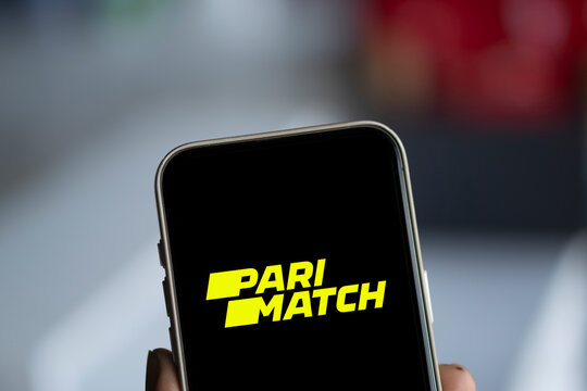 Dhaka, Bangladesh- 23 Nov 2024: Parimatch logo is displayed on smartphone. Parimatch is an international sports betting company.