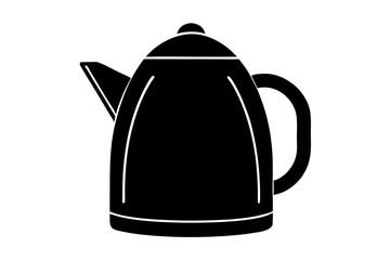 Obraz premium Electric kettle silhouette vector, kettle icon vector