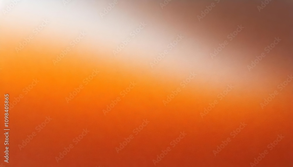 Poster warm orange to white gradient background with a smooth grainy texture, offering a subtle noise effec