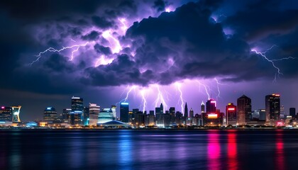 country skyline at night