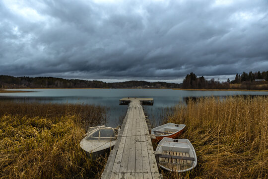 Boats on the lake