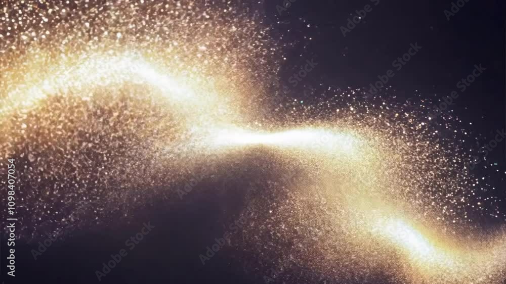 Canvas Prints golden stardust swirl: a mesmerizing abstract background with a swirling, glittering flow of golden 