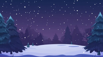 Fototapeta premium Snow-covered pine branches,blurred background of falling snowflakes,copyt space,Christmas concept.