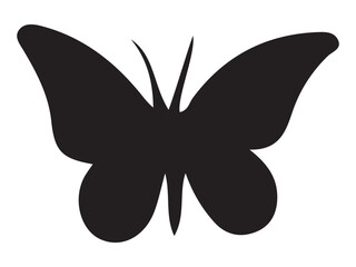 butterfly silhouette vector illustration 