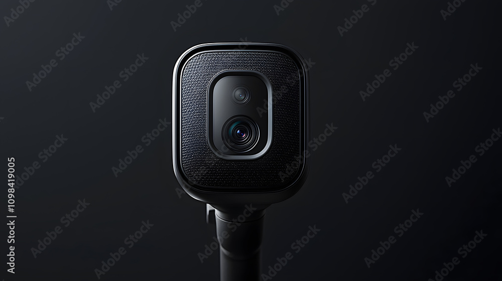 Poster modern surveillance camera mounted – high-tech security solution for monitoring and protection in ur