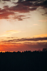 Obraz premium Multi-colored evening sky