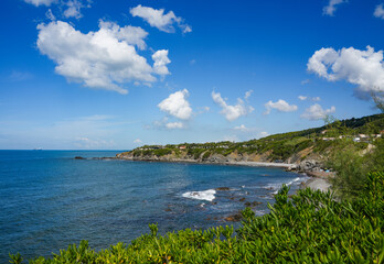Summer seaside landscape near Livorno, Tuscany, Italy, Europe