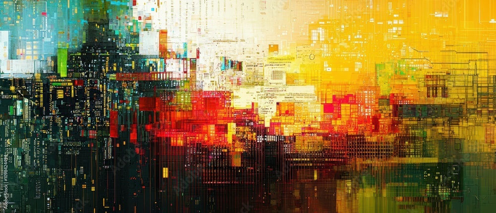 Poster unfolding the intricate layers of digital code a dynamic exploration of virtual environments