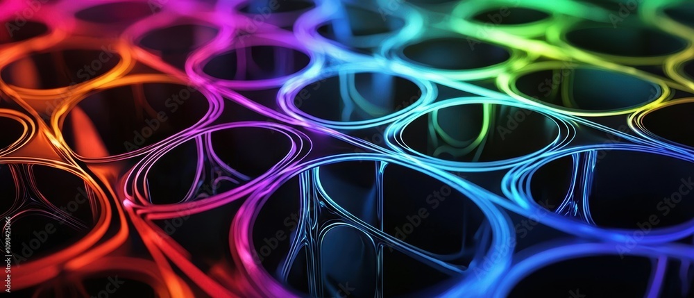 Poster exploring virtual reality-inspired networks with intersecting pathways a deep dive into technology a