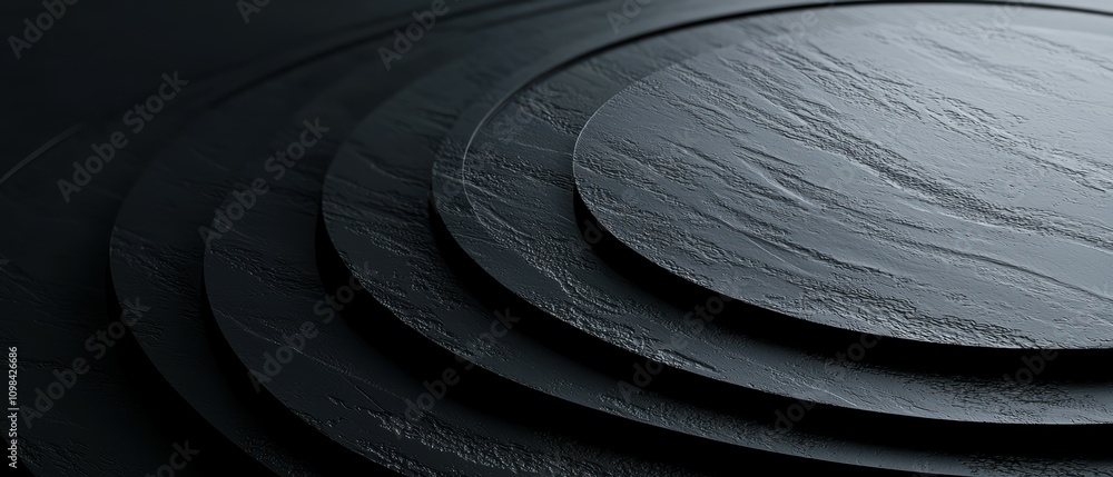Poster exploring cybernetic design of dynamic concentric circles for enhanced visual interaction in digital