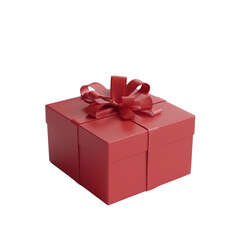 Obraz premium Red Gift Box with a Bow