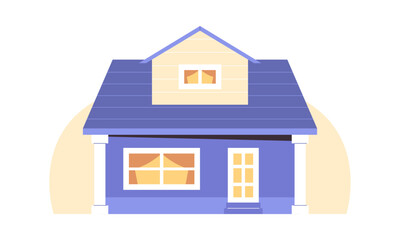 cute cottage for a young family in a flatted style