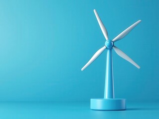 Renewable energy generator, innovative design blueprint, 3D illustration