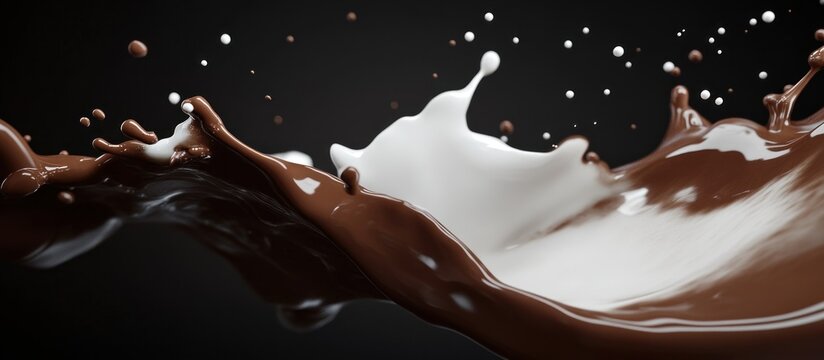 Chocolate and Milk Splash