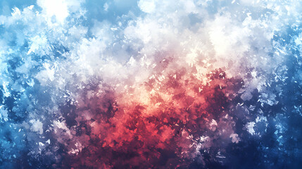 Fototapeta premium Abstract Blue and Red Watercolor Background: A Vivid, Textured Digital Painting with a Gradient Transition
