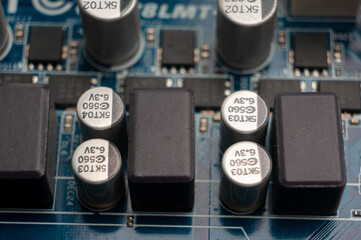 Electronic printed circuit board with SMD components