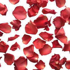 Fototapeta premium Red Rose Petals Falling