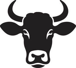bull or cow head silhouette vector art offers versatility for both commercial and personal use,