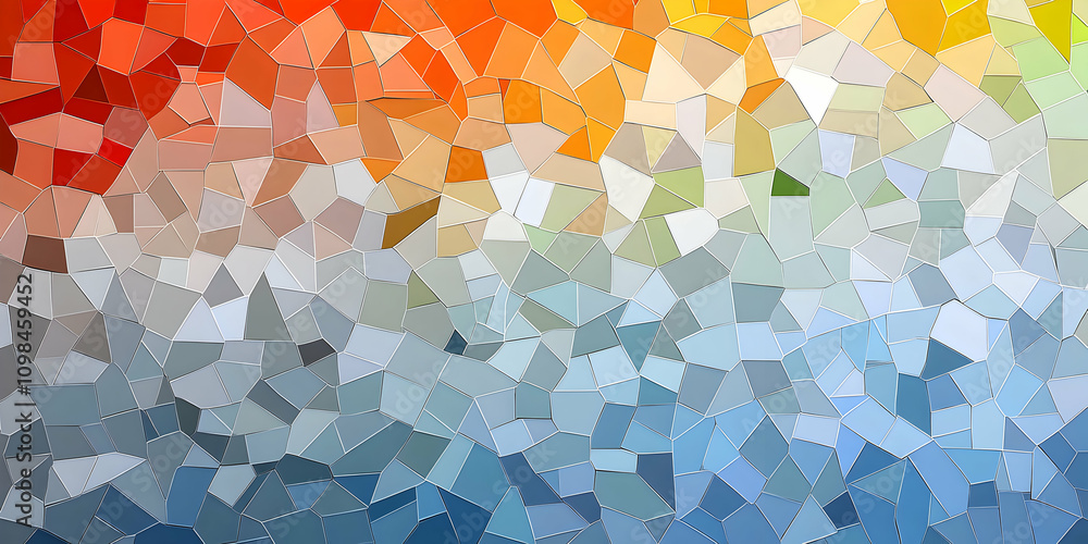 Poster abstract colorful mosaic pattern background
