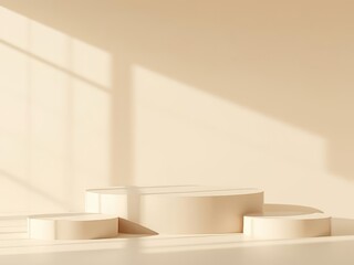 Empty beige mockup background