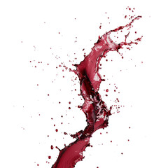 Naklejka premium Red Liquid Splash