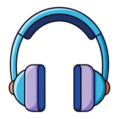 headphones clipart cartoon Illustration drawing