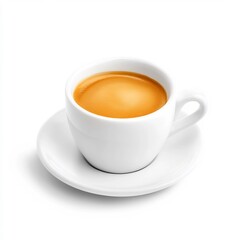 Obraz premium Macro Shot of a Freshly Prepared Traditional Italian Espresso Drink