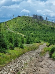 Przepiękny krajobraz Beskidu Śląskiego. Polska