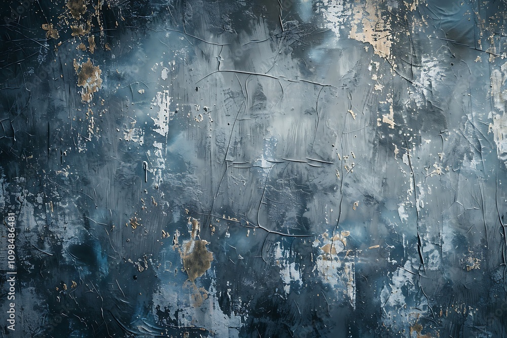 Poster grunge background with space for text or image. dark blue color.