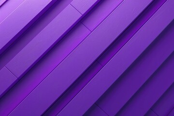 Obraz premium Abstract diagonal pattern of vibrant purple planks creates a modern and stylish background.