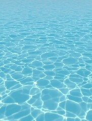 Obraz premium Turquoise ripples in the pool's center as water moves, ripple, reflection, movement, serene, blue