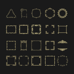 Vintage Ornate Frame Collection on Dark Background