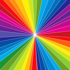 Vector rainbow explosion background multicolored