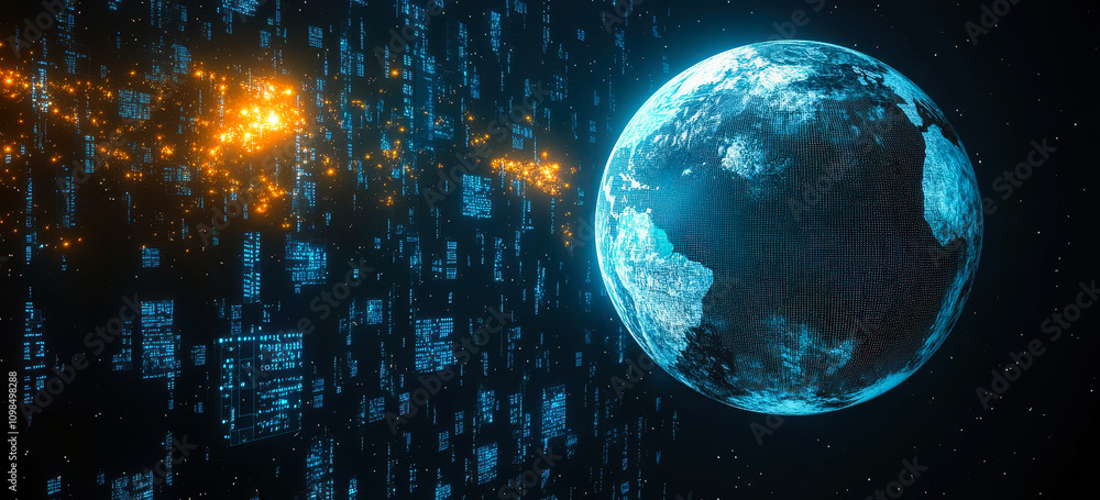 Poster digital earth with data streams: global analysis and technology integration