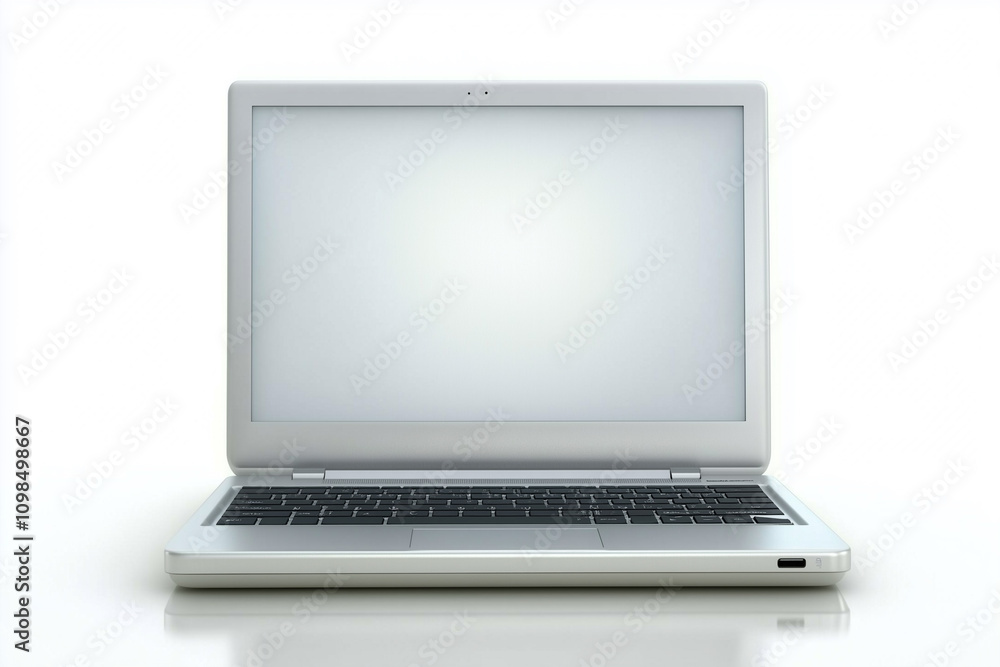 Poster sleek and modern display of a slim laptop for contemporary workspaces and tech enthusiasts, showcasi