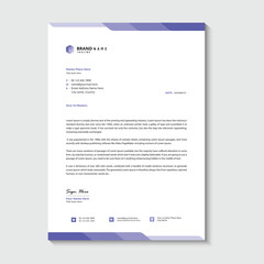 Professional and modern corporate letterhead