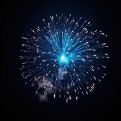 Fototapeta premium Colorful fireworks on black background