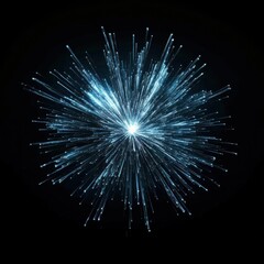 Fototapeta premium Colorful fireworks on black background