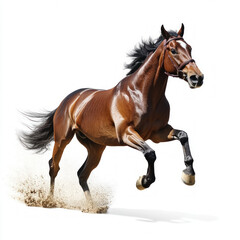 Obraz premium Racehorse Isolated