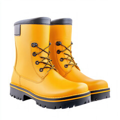 Rubber Boots Isolated