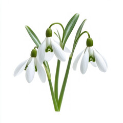 Fototapeta premium Snowdrop Isolated