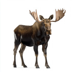 Fototapeta premium Moose Isolated