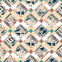 Sole Searching Endless Feet Repeat Pattern Design