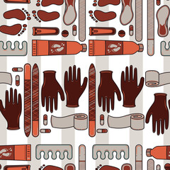 Sole Searching Endless Feet Repeat Pattern Design
