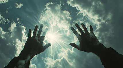 Reaching for Light, Hope's Embrace.