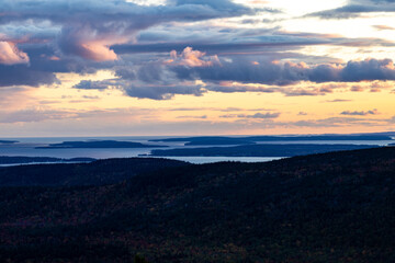 Obraz premium Sunset in Acadia National Park