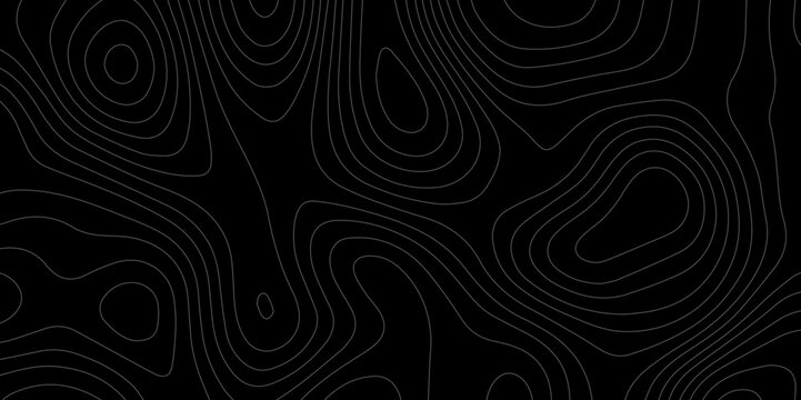 Abstract light pattern Vector illustration. Topographic map background concept. Vibrant neon lights pulsating patterns. Colorful topography contour lines isolated on black background.	